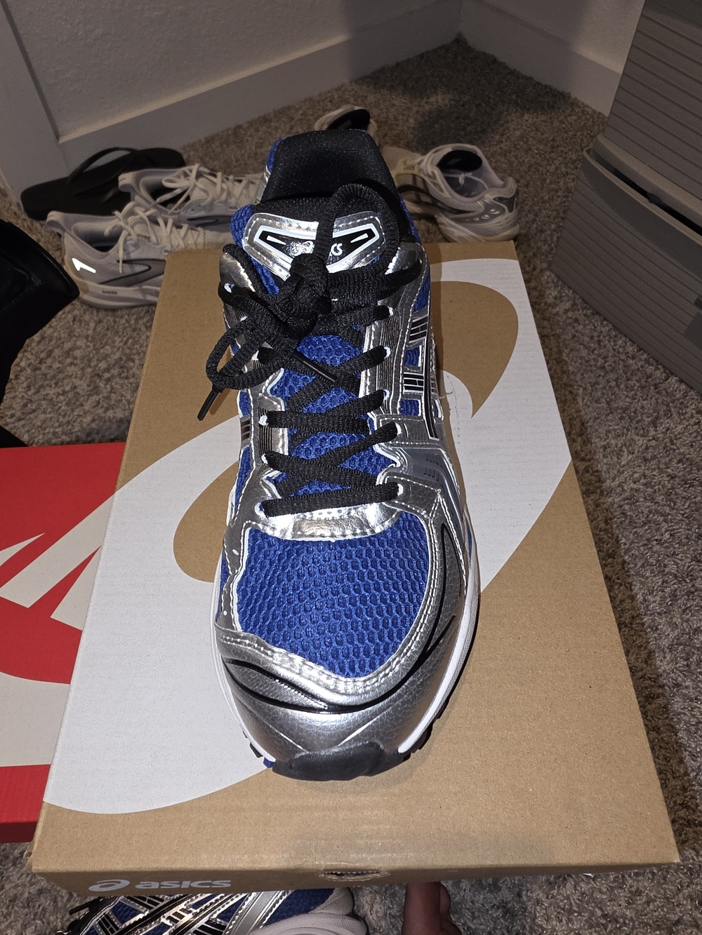 ASICS Men's Blue/ Royal & Silver Athletic Sneaker